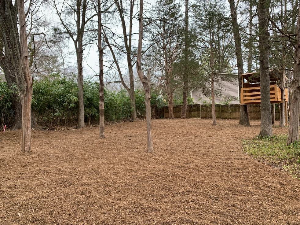 gal-133-Residential Backyard Grading and Mulch Installation